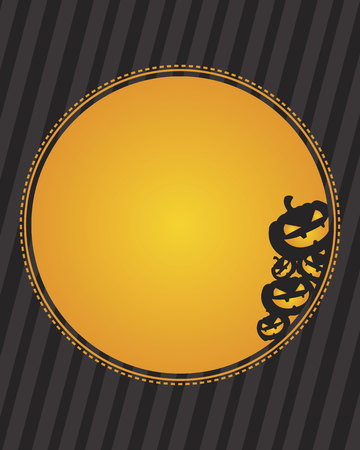 Collection of Halloween theme frame vector illustrationのイラスト素材