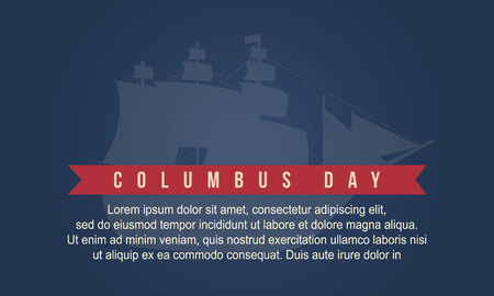 Columbus day design background collection vector artのイラスト素材