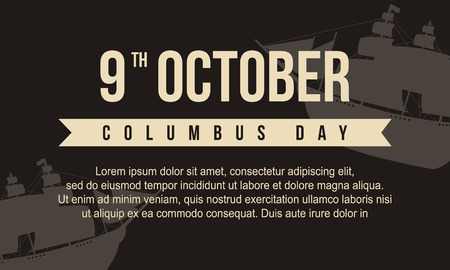 Background for Columbus Day vector art illustrationの写真素材