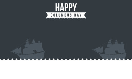 Columbus day celebration design collectionのイラスト素材