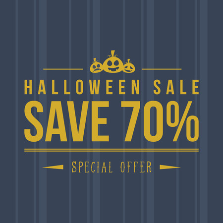 Halloween sale banner.のイラスト素材