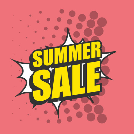 Sale style pop art collection vector illustrationのイラスト素材