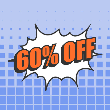 Pop art sale style collection vector illustration