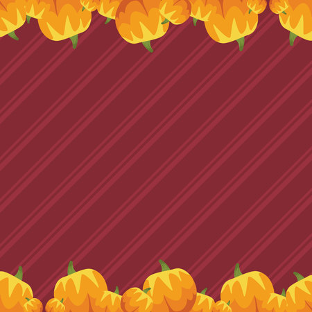 Frame Thanksgiving style collection stockのイラスト素材