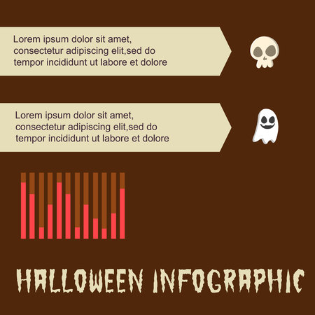 Halloween Infographic design various collectionのイラスト素材