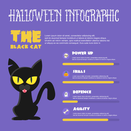 Halloween style infographic  illustration design.のイラスト素材