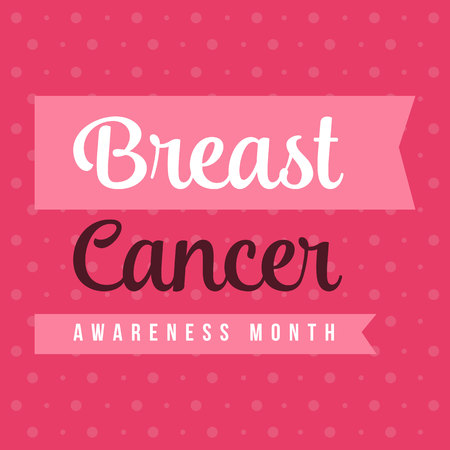 Pink background for breast cancerのイラスト素材