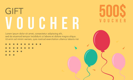 Collection stock gift voucher designのイラスト素材