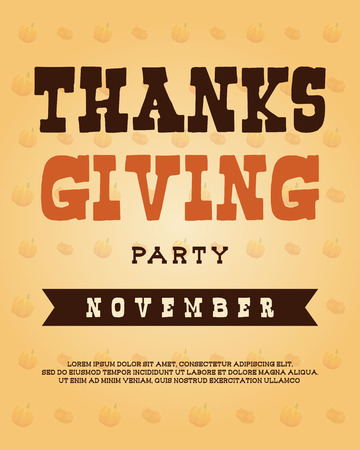 Thanksgiving poster style collection designのイラスト素材