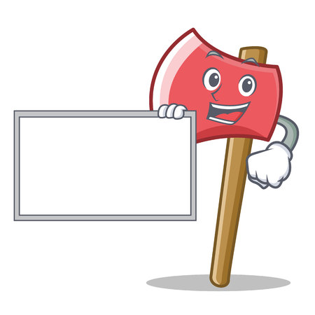 Bring board axe character cartoon style vector illustrationのイラスト素材