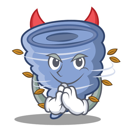 Devil tornado character cartoon styleのイラスト素材