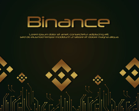 Backgroun blockchain binance design collectionのイラスト素材