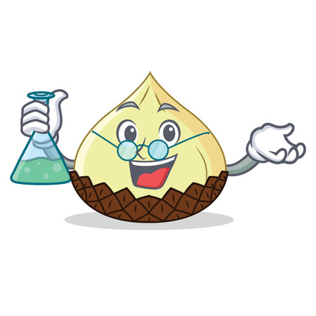 Professor snake fruit character cartoon vector illustrationのイラスト素材