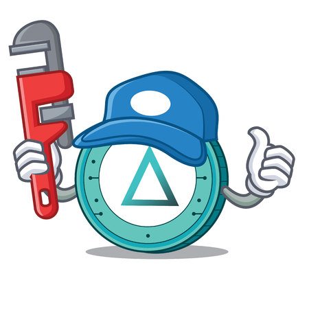 Plumber Salt coin mascot cartoonのイラスト素材