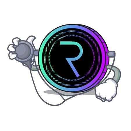 Doctor request network coin character cartoonのイラスト素材