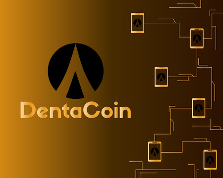 Dentacoin blockchain connected style background