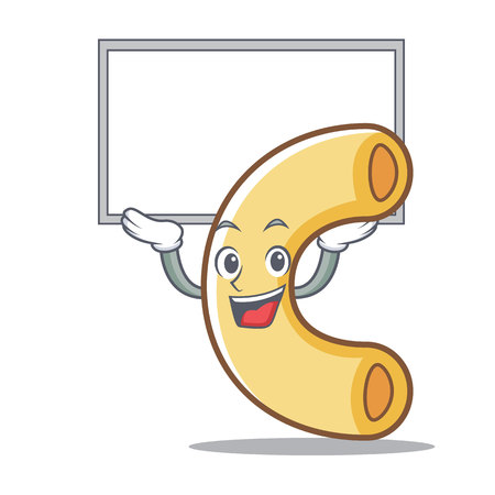Up board macaroni character cartoon styleのイラスト素材