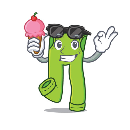 With ice cream cool pants character cartoon style vector illustrationのイラスト素材