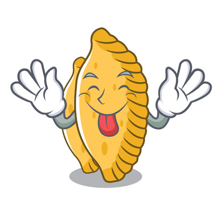 Tongue out pastel mascot cartoon style vector illustrationのイラスト素材