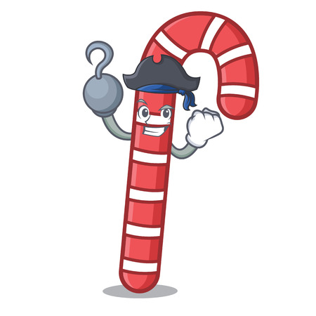 Pirate candy canes character cartoonのイラスト素材