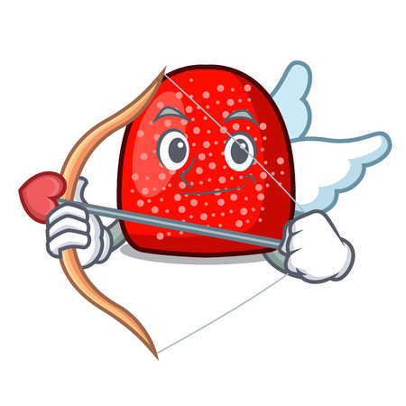 Cupid gumdrop character cartoon style vector illustrationのイラスト素材