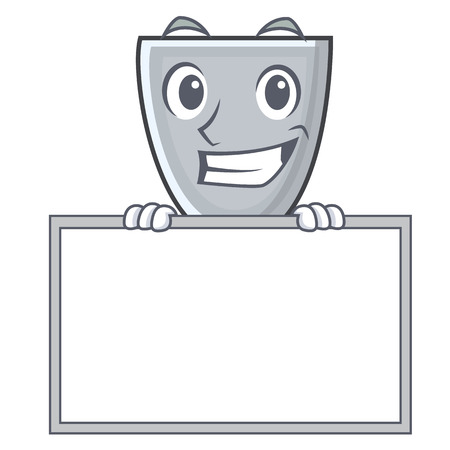 Grinning with board putty blade character cartoon vector illustrationのイラスト素材