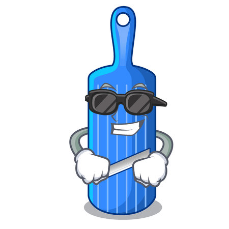 Super cool character vintage wooden shredder slicer mandolineのイラスト素材