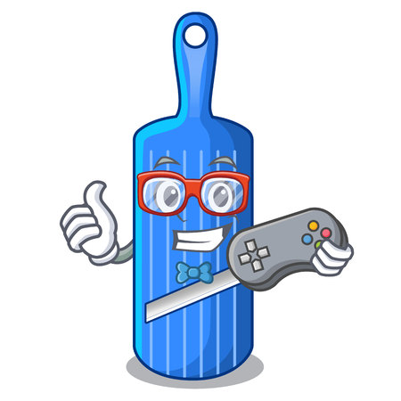Gamer cartoon mandoline slicer for cutting vegetables vector illustrationのイラスト素材
