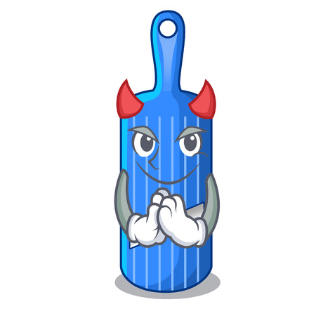 Devil cartoon mandoline slicer for cutting vegetables vector illustrationのイラスト素材