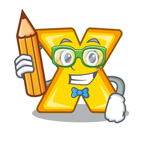 Student cartoon multiply of a delete sign vector illustrationのイラスト素材