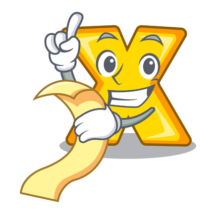 With menu cartoon multiply sign for calculate mathのイラスト素材