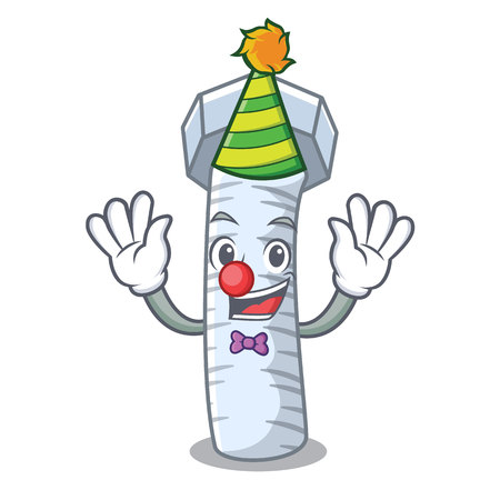 Clown cartoon bolts closeup on the car vector illustrationのイラスト素材