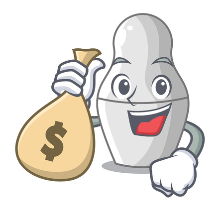 With money bag nesting dolls mockups russian on character vector illustrationのイラスト素材