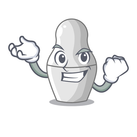 Successful unpainted nested Russian dolls on cartoon vector illustrationのイラスト素材