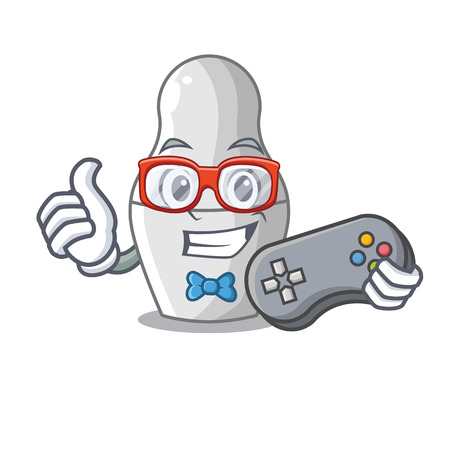 Gamer cartoon nesting dolls which not painted vector illustrationのイラスト素材