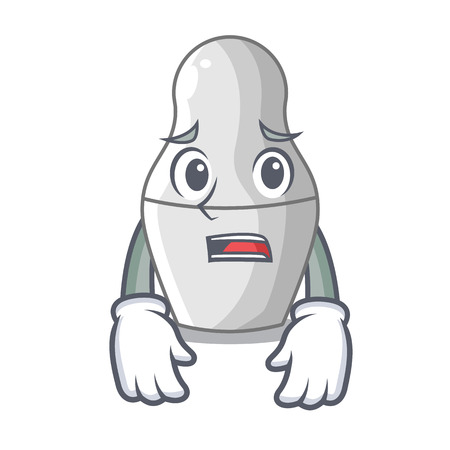 Afraid cartoon nesting dolls which not painted vector illustrationのイラスト素材