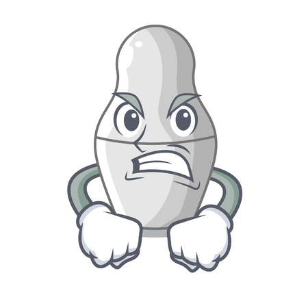 Angry cartoon nesting dolls which not painted vector illustrationのイラスト素材