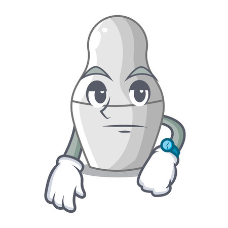 Waiting nesting doll russian matryoshka on mascot vector illustrationのイラスト素材