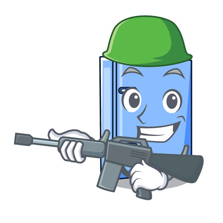 Army office binder with on metal cartoon vector illustrationのイラスト素材