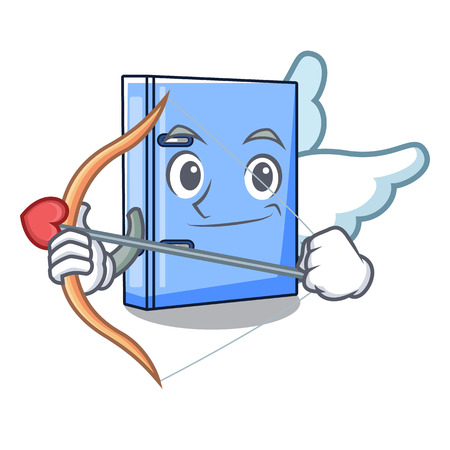 Cupid office binder with on metal cartoon vector illustrationのイラスト素材