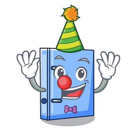 Clown office binder file Isolated on cartoon vector illustrationのイラスト素材