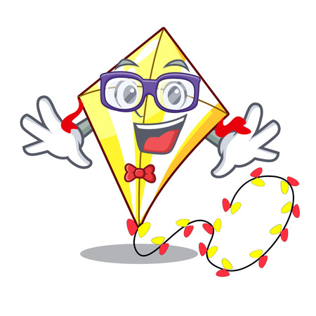 Geek kite small the cartoon on table vector illustrationのイラスト素材