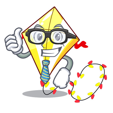 Businessman kite small the cartoon on table vector illustrationのイラスト素材
