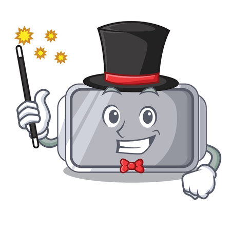 Magician Narrow baking tray with layer cartoon vector illustrationのイラスト素材