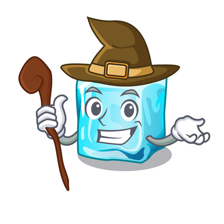 Witch Ice cubes set on wiht character vector illustrationのイラスト素材