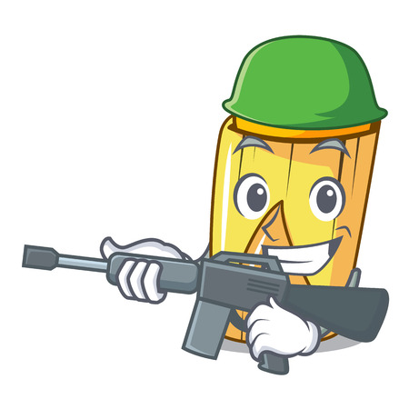 Army homemade wrapped tamales Isolated on mascot vector illustrationのイラスト素材