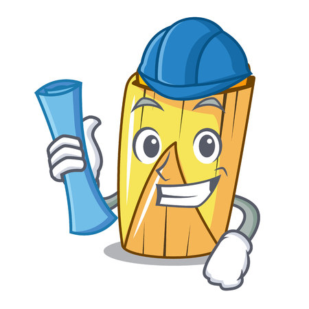 Architect corn tamales shape on the cartoon vector illustrationのイラスト素材
