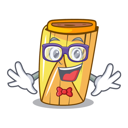 Geek corn tamales shape on the cartoon vector illustrationのイラスト素材