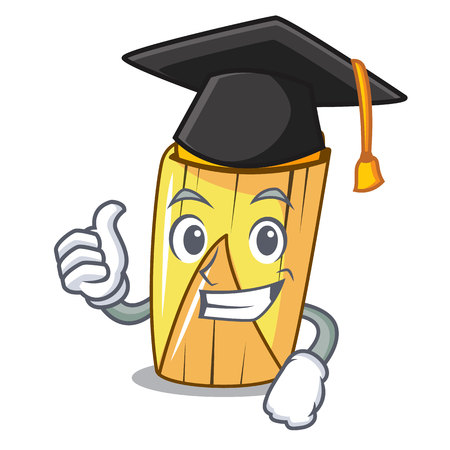 Graduation corn tamales shape on the cartoon vector illustrationのイラスト素材