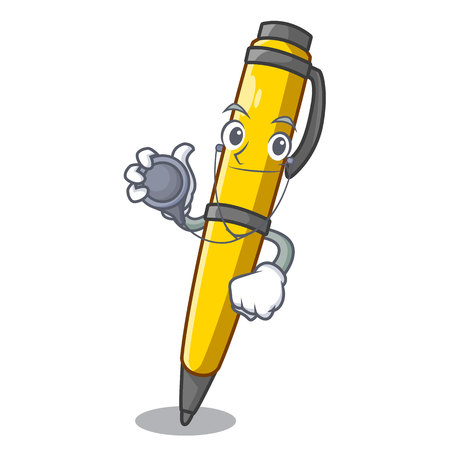 Doctor Pen shape that on a cartoon vector illustrationのイラスト素材